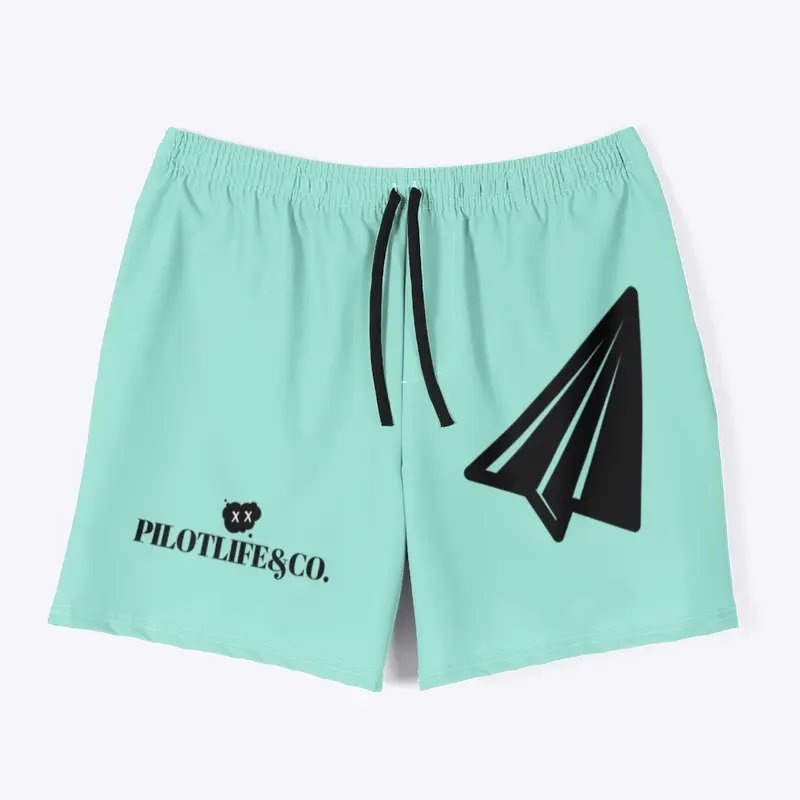 Paper Plane Swim Trunks 