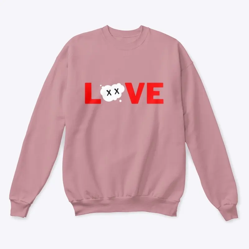 Red Love Nimbus Crew Neck Sweater 